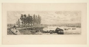 The Seine at Argenteuil by Maxime Lalanne