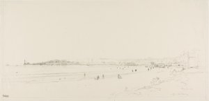 The Beach at Royan by Maxime Lalanne