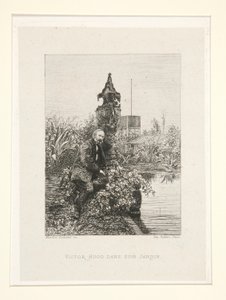 Victor Hugo in His Garden, plate 12 from the suite Chez Victor Hugo