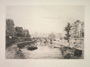 View from St. Michel Bridge, 1865