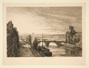 View of the Seine, Arc de Triomphe