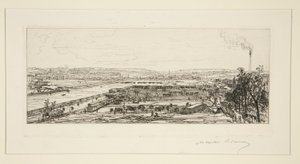 View Taken from the Viaduct of the Pont-du-Jour by Maxime Lalanne