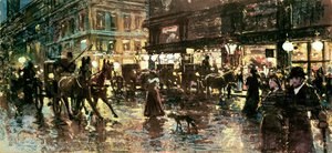 The Ringstrasse at Night, Vienna by Maximilian Lenz