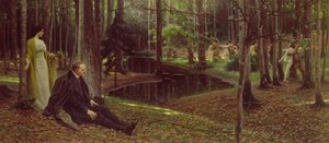 The painter Freidrich Konig and Ida Kubelweiser a wood (c.1910)