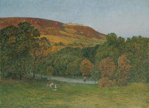 View from Cobenzl to Kahlenberg near Vienna