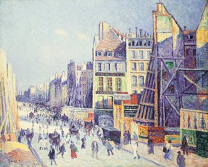 La Rue Reaumur by Maximilien Luce