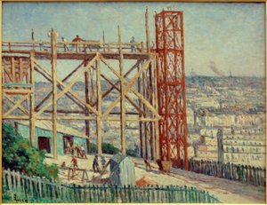 The Construction of the Sacré-Coeur by Maximilien Luce