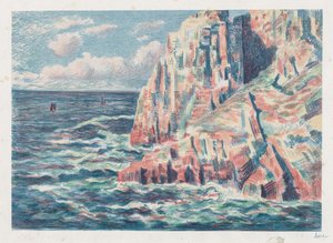 The Sea at Camaret, The Red Rocks