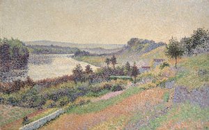 The Seine at Herblay, 1890 by Maximilien Luce