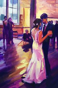 First Dance Embrace by Maxine Shore