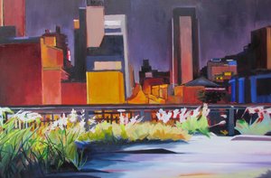 High Line Evening Glow by Maxine Shore
