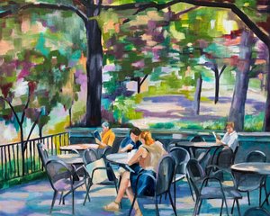 Leisurely Outdoor Cafe