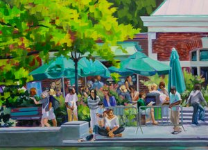 Lively Park Cafe by Maxine Shore