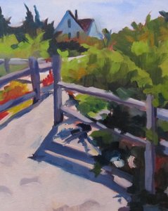 Summer Path to House by Maxine Shore