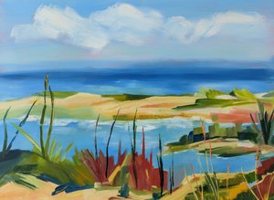 Vibrant Coastal Dunes