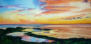 Vibrant Coastal Sunset