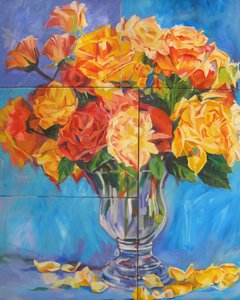 Vibrant Rose Bouquet by Maxine Shore