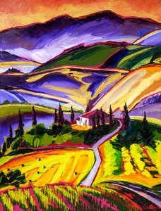 Vibrant Tuscan Landscape
