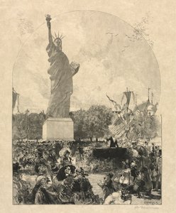 Liberty Enlightening the World, Offered to the City of Paris by the Americans by May 30 Publiished in Le Monde