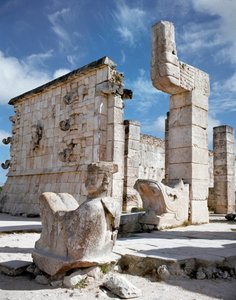 Entrance of the Temple of the Warriors, 750-1200 by Mayan