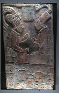 Two Seated Men, El Chicozapote, Usumacinta, Late Classic Period, 600-900 AD by Mayan