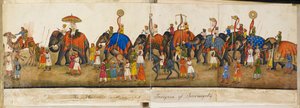 Processional panorama, illustration from 