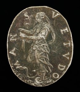 Gentleness Standing on a Serpent (reverse)