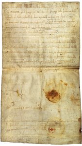 Diploma of Philip I in Favor of the Abbey of St. Crépin in Soissons, with Signature by Anne of Kiev, Queen of France by Medieval Document