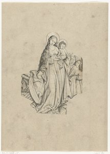 Mary with Child by Meester E.S.