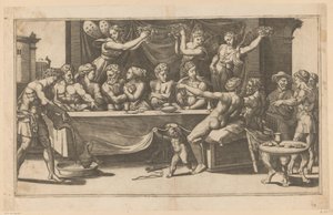 Wedding of Amor and Psyche by Meester van de Dobbelsteen