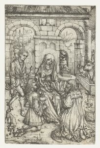 Adoration of the Magi by Meester van het Amsterdamse Kabinet
