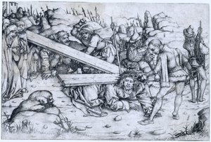The Carrying of the Cross by Meester van het Amsterdamse Kabinet
