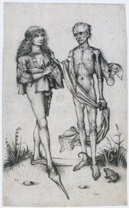 Young Man and Death by Meester van het Amsterdamse Kabinet