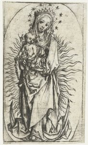 Madonna with Star Crown and Rosary on the Crescent Moon