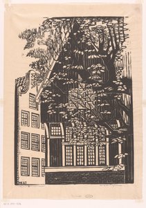 Begijnhof in Amsterdam by Meijer Bleekrode (signed by artist)
