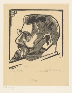 Portrait of David Wijnkoop by Meijer Bleekrode (signed by artist)