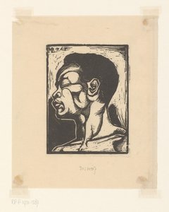 Black Man by Meijer Bleekrode (signed by artist)