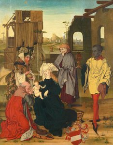 Adoration of the Magi by Meister der Anbetung mit dem Bindenschild