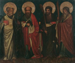 The Apostles Peter, Paul, James the Younger, and Simon by Meister von Laufen