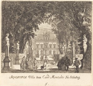 Villa Aquaviva by Melchior Küsel after Johann Wilhelm Baur