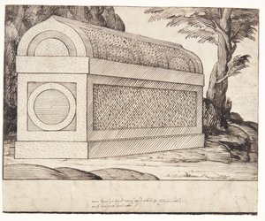 A Sarcophagus by Melchior Lorck
