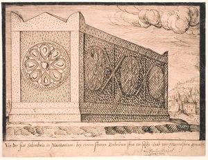 A Sarcophagus in Silivri by Melchior Lorck