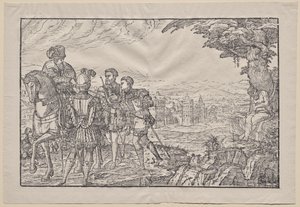 The dead father and his three sons by Melchior Lorck