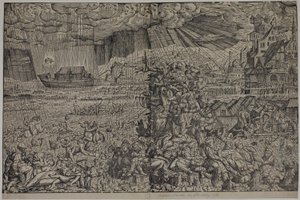 The Deluge by Melchior Lorck