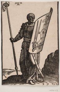 Warrior with Lance and Shield
