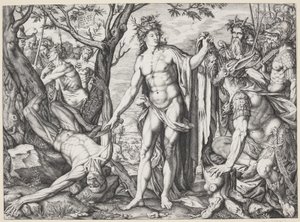 Apollo and Marsyas by Melchior Meier