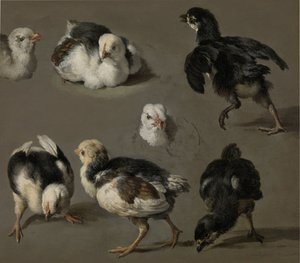 Seven Chicks by Melchior d
