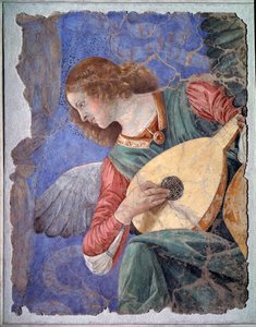 Angel playing lute, c.1480