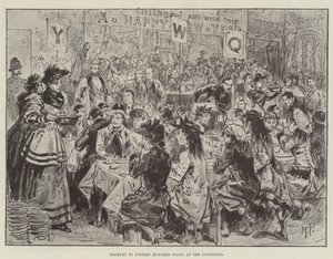 Banquet to Fifteen Hundred Waifs at the Guildhall by Melton Prior
