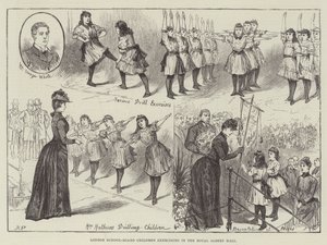 London School-Board Children Exercising in the Royal Albert Hall by Melton Prior